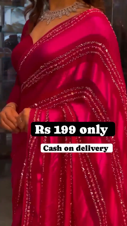 Designer Latest Pink Color Saree Collection