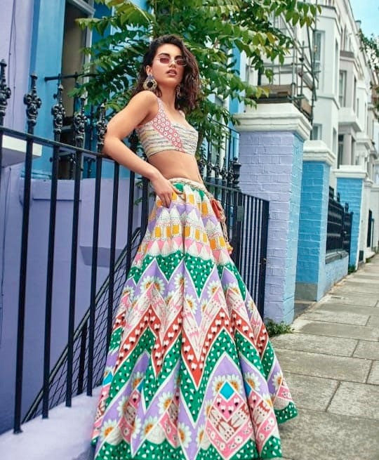 Precious Arrival?Online Multi Color Printed Lehenga Choli