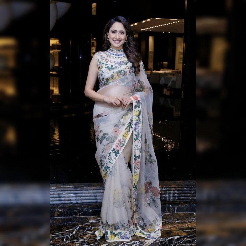 Opulent Pragya Organza Printed Saree