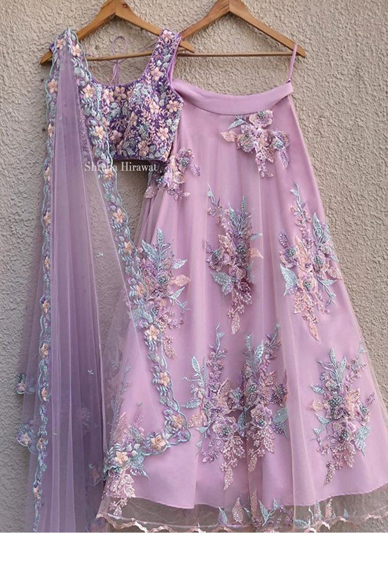 Extra Ordinary Light Purple Color Luxuriant Wear Lehenga Choli