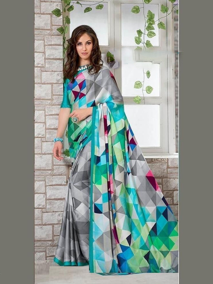 Trendz Extra Ordinary Online Ultra Satin Printed Saree