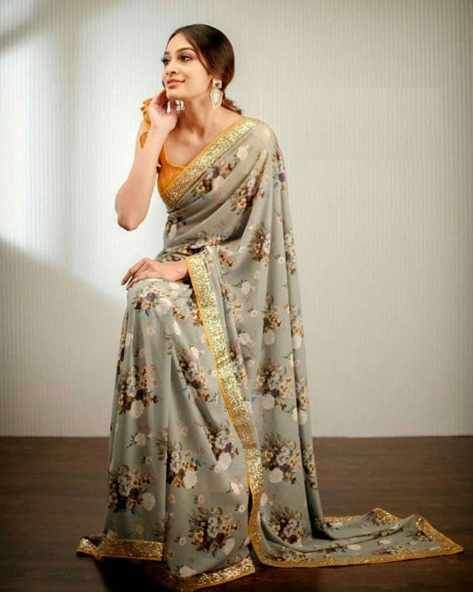 Online Multi Color Weight Less Printed saree