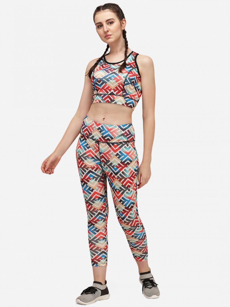 Gorgeous Multi Color Activewear Gym Suit