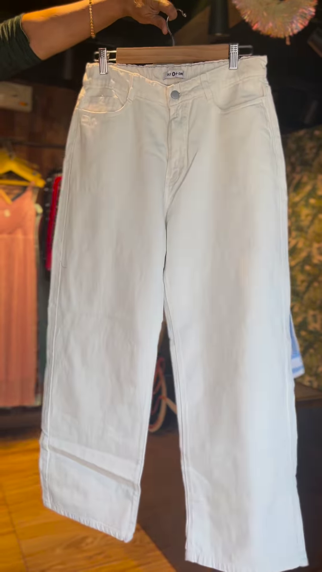 Effortless Striped Shirt & White Trousers Co-ord Set - Chic Women's Casual Wear - Image 2