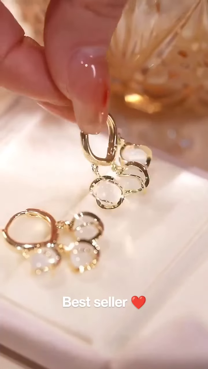 Delicate Petal Drop Earrings - Elegant Women's Floral-Inspired Jewelry - Image 5