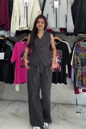 Charcoal Power Suit Set