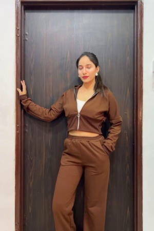 Cotton Zip-Knit Co-ord Set – Effortless Sporty Style, Day-Long Comfort 🧵✨