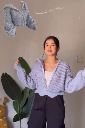 Graphic & Zip-Up Knit Sweater Combos 🧶 With Light Blue Jeans – Heart, Flame, Stripe & Charm Zip Variants