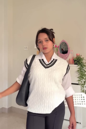 Statement Knitwear Combos 🧶🔥🌸 – Flame, Cable Vest & Floral Cardigan Variants