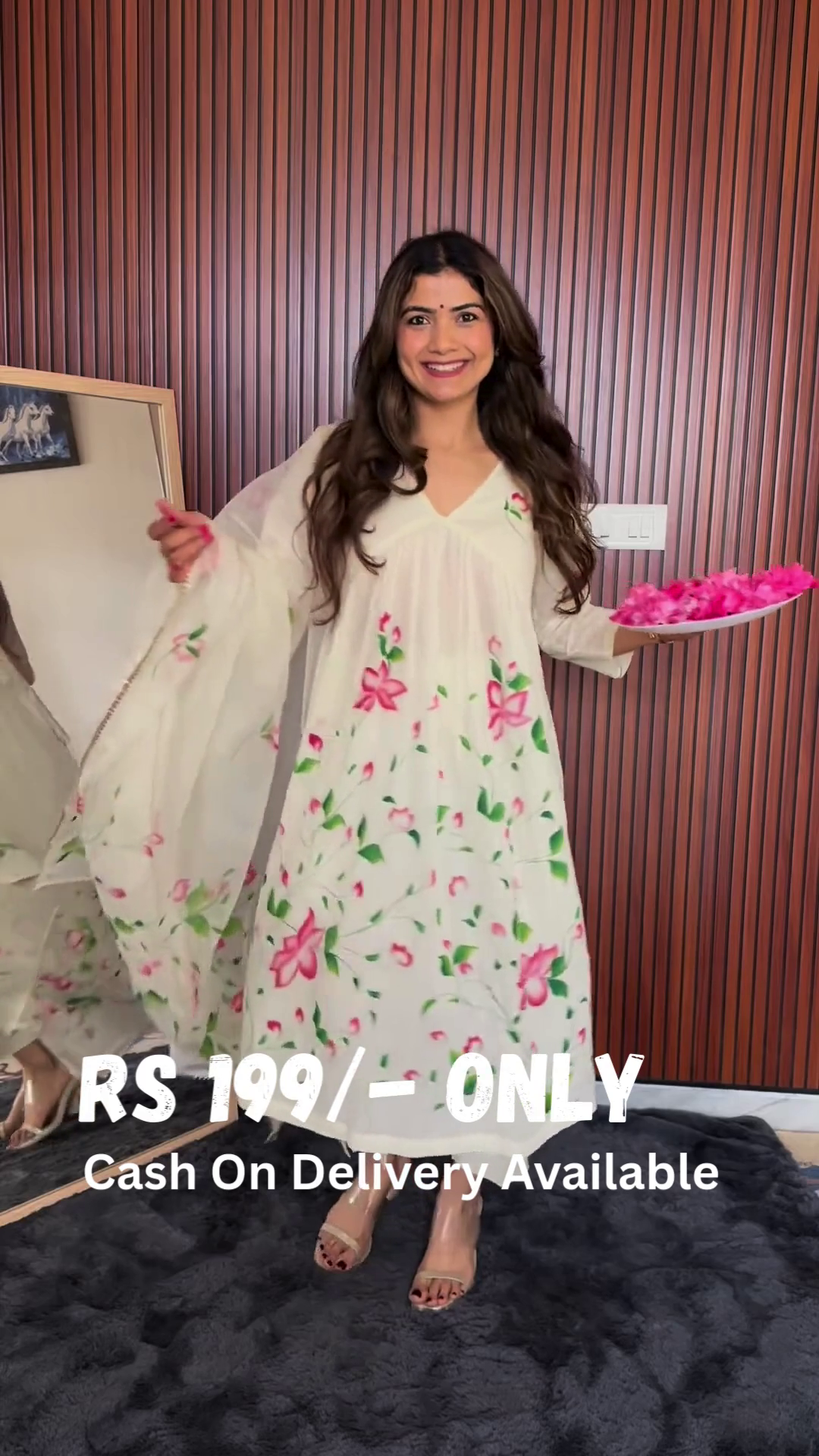 Floral Bliss Anarkali Dress – Grace in Every Step